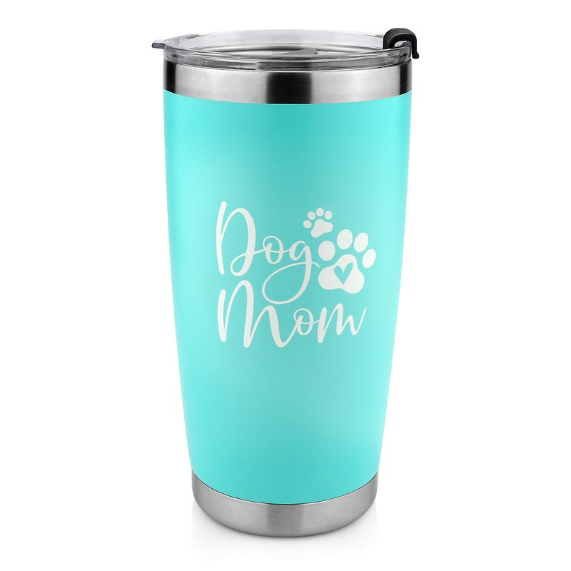 Sips & Gifts Dog Mom Tumbler- 20 oz Travel Mug for Dog Lovers Christmas Birthday Gift With Premium Sealed Lid, Stainless Steel Straw - Image 3